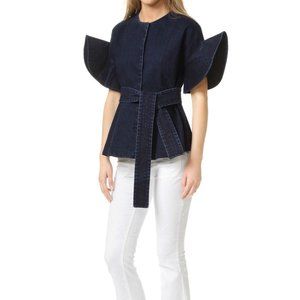 Goen.J Ruffle Denim Jacket